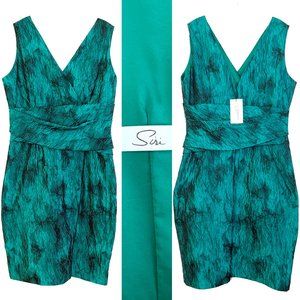 New Siri The Dresden Special Occasion Emerald Green Sleeveless Dress Size 16